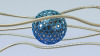 abstract tech network blue